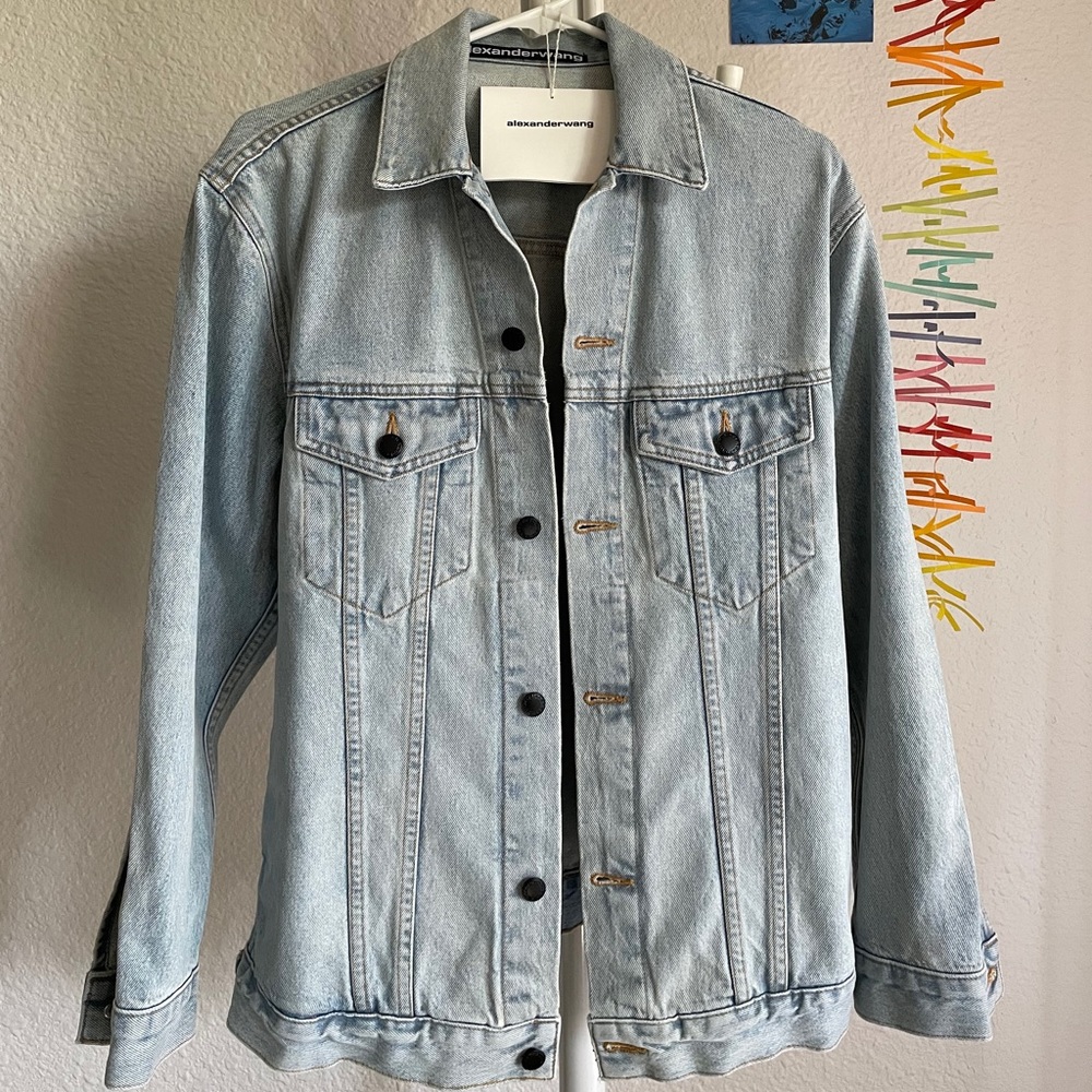 Alexander Wang Light Wash Denim Jacket